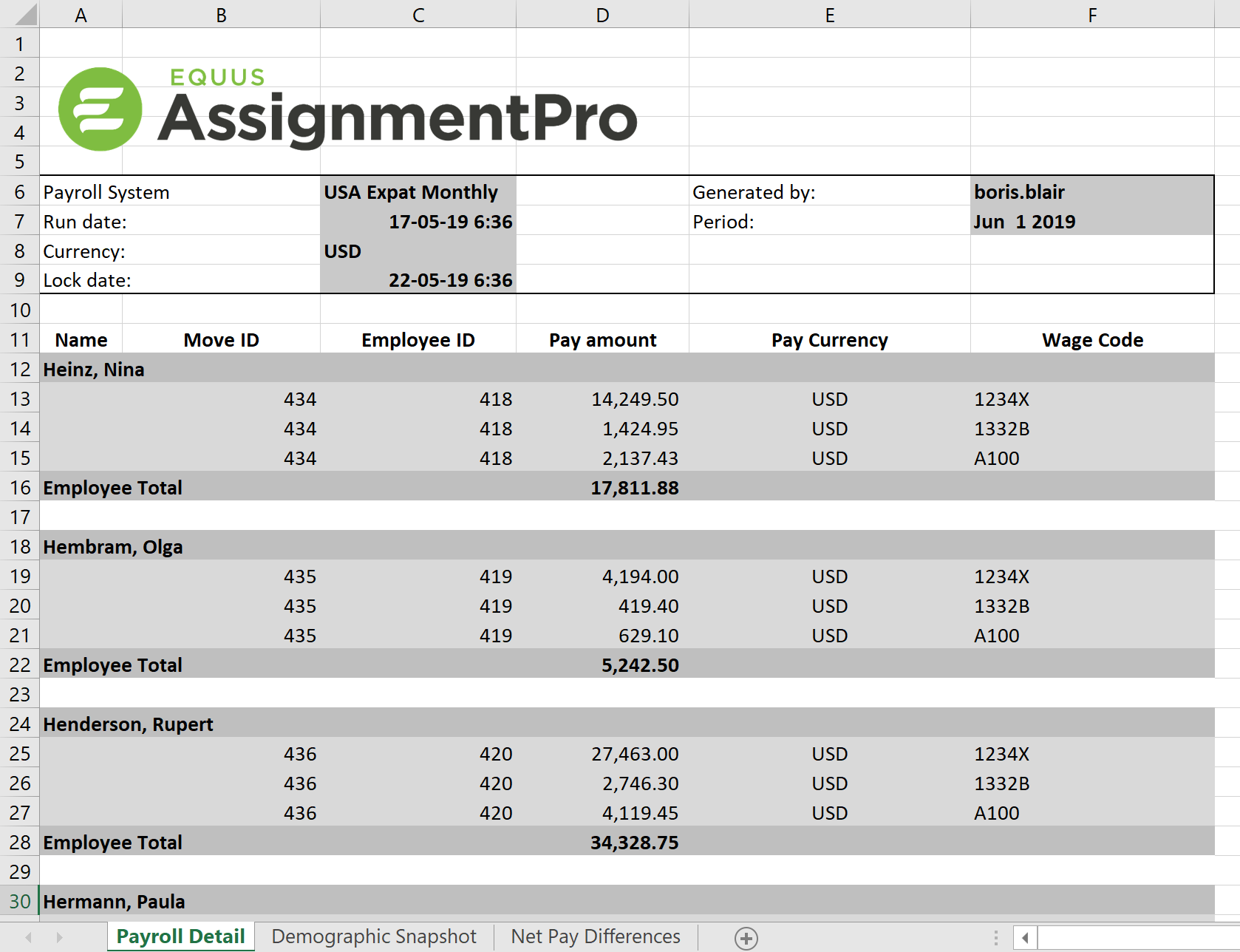 Enhanced Payroll Reporting