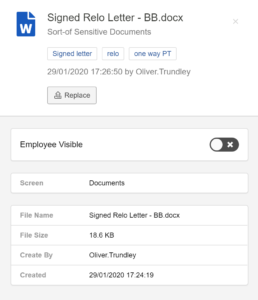 Document Management Functionality