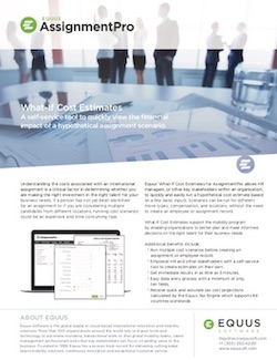 what-if cost estimates